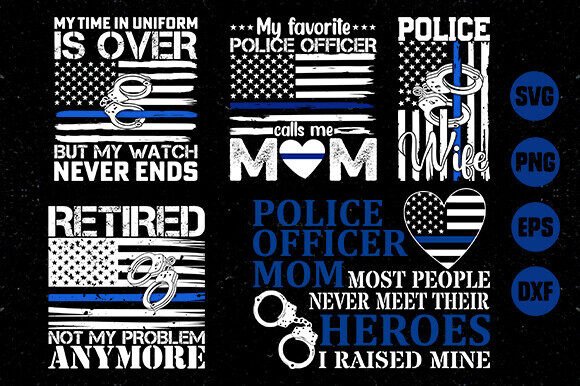 16 Files Police SVG Bundle