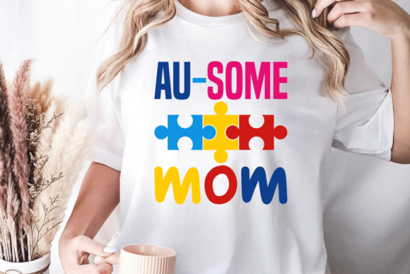Au-some Mom SVG, Autism SVG
