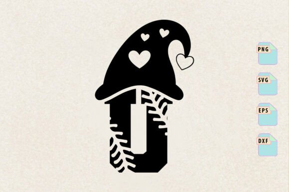 Baseball Christmas Alphabet U Letter