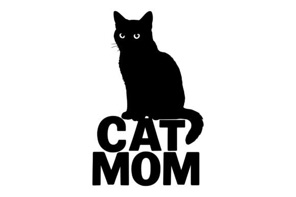 Cat Mom SVG T-shirt Design