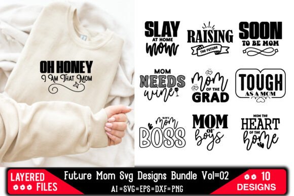 Future Mom SVG Designs Bundle Vol 02