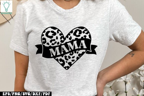 Mama Leopard Love SVG