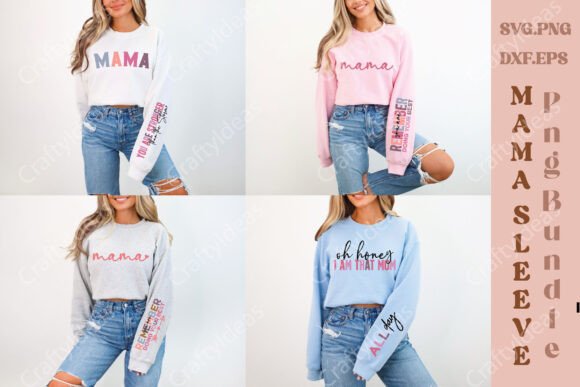 Mama Sleeve PNG Bundle: Mom Sleeve Shirt Design Review