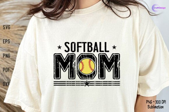 Softball Mom Gift Shirt SVG PNG Mom SVG