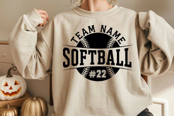 Softball Team Template SVG PNG