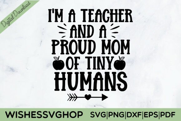 Teacher Mom SVG PNG Review